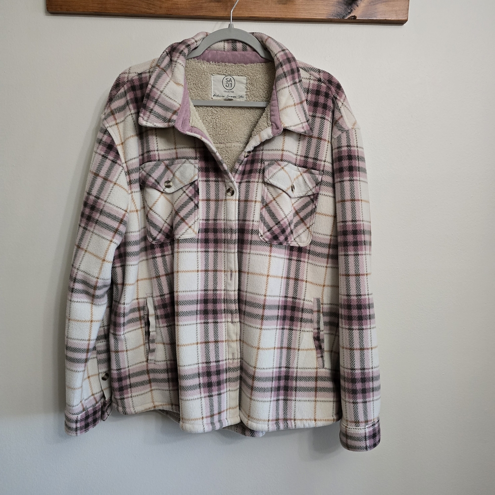 Sherpa Lined Fleece Shacket